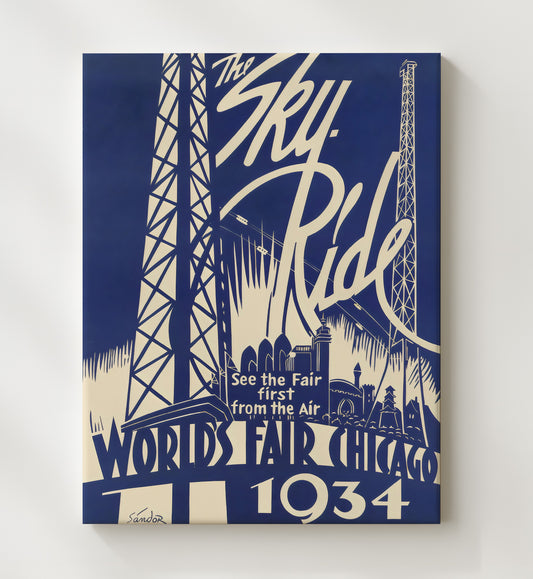 Chicago Sky Ride - Travel - 20x24 Canvas