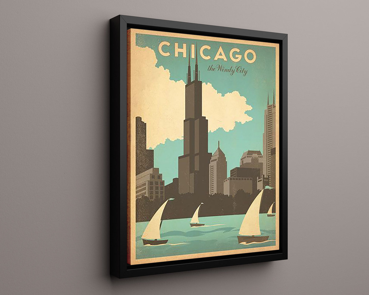 Classic Travel Poster - Chicago - The Windy City