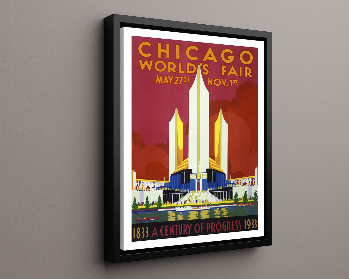 Classic Travel Poster - Chicago - Worlds Fair 1933