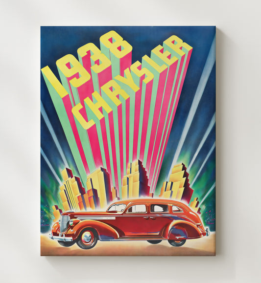 Chrysler 1938 Art Deco - Travel - 20x24 Canvas