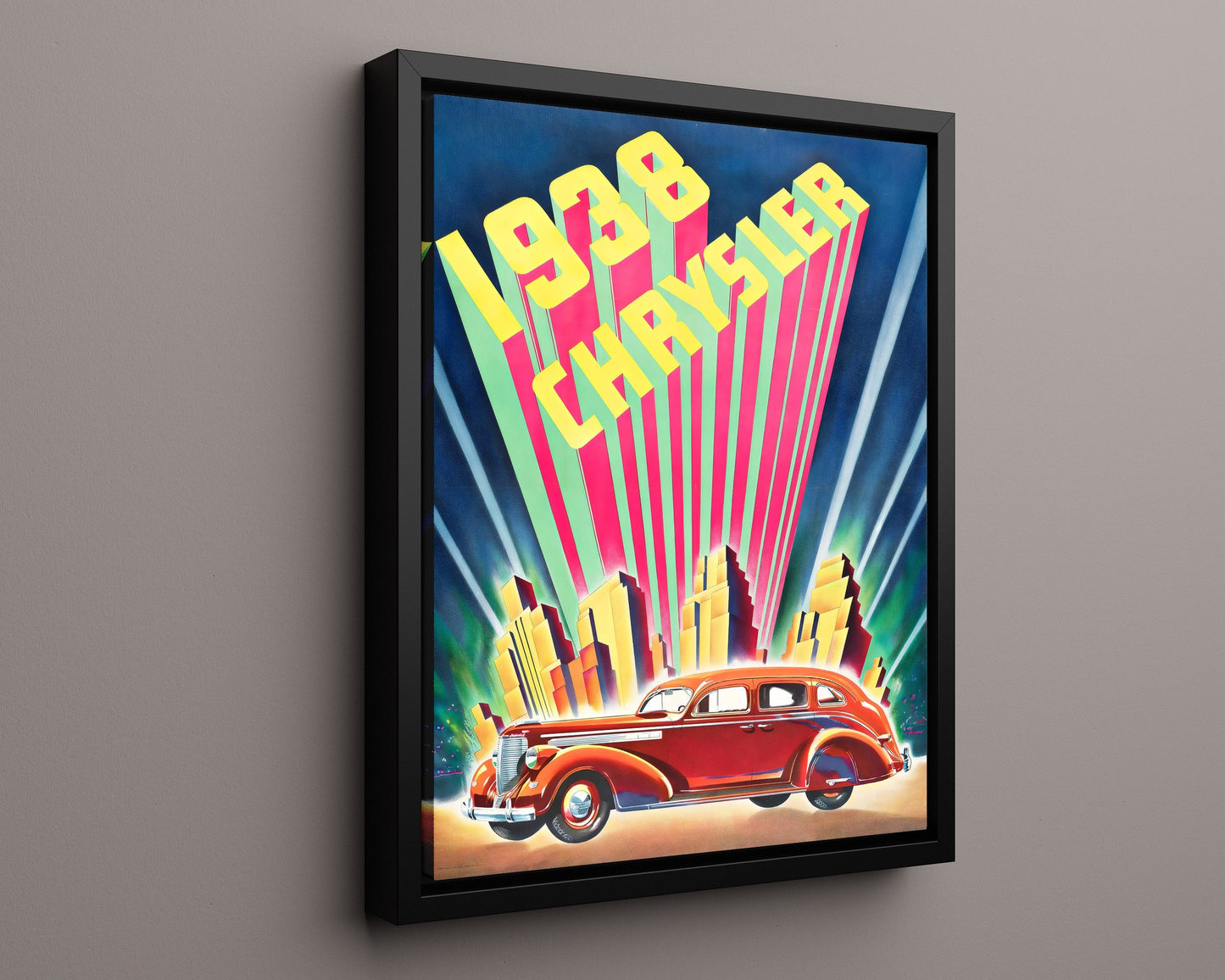 Classic Travel Poster - Chrysler - 1938 Art Deco