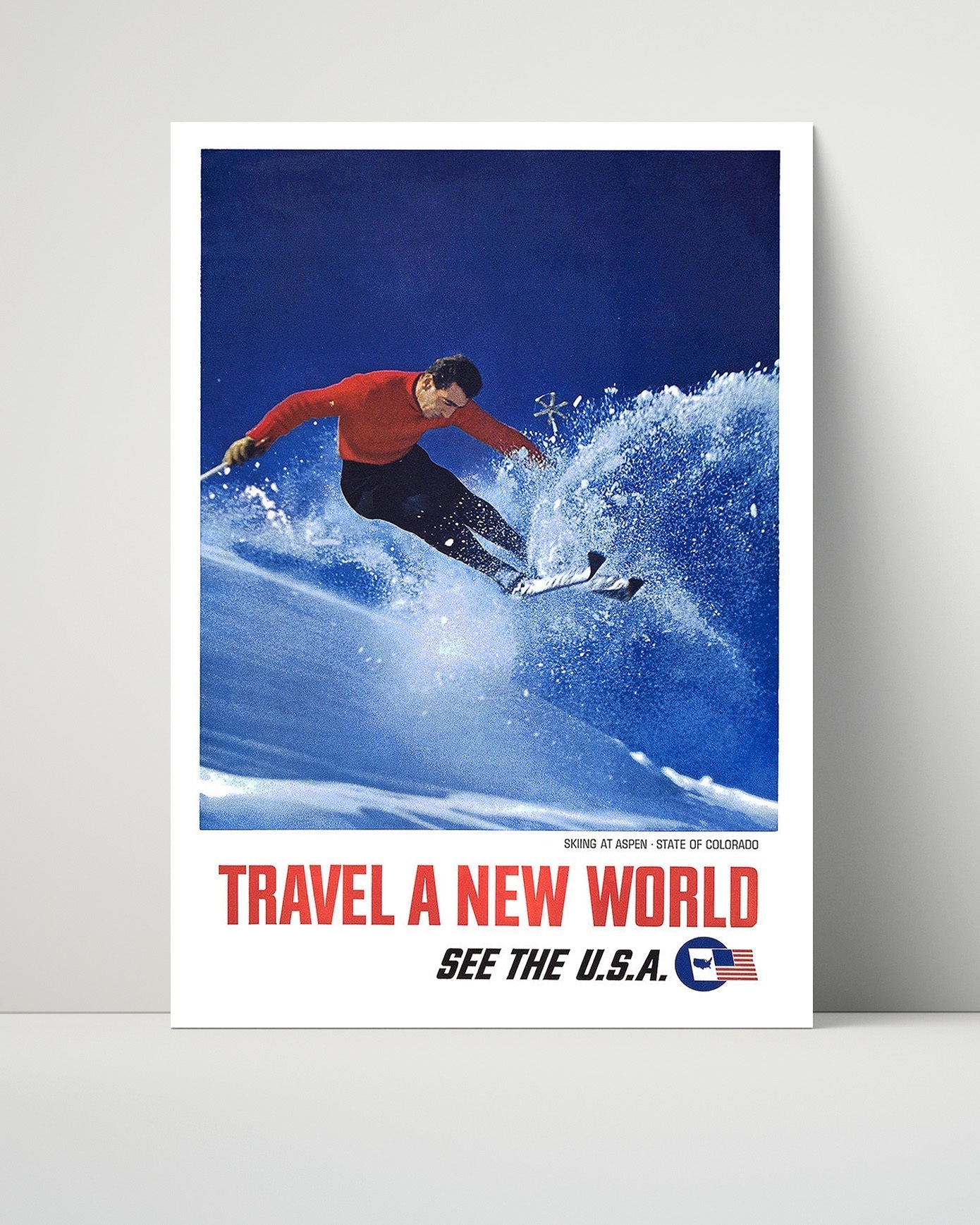 Classic Travel Unframed Poster -  Colorado - Aspen Skiing