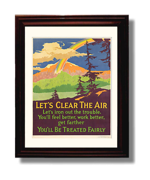 Colorado Clear The Air travel poster wall art 8x10 Canvas