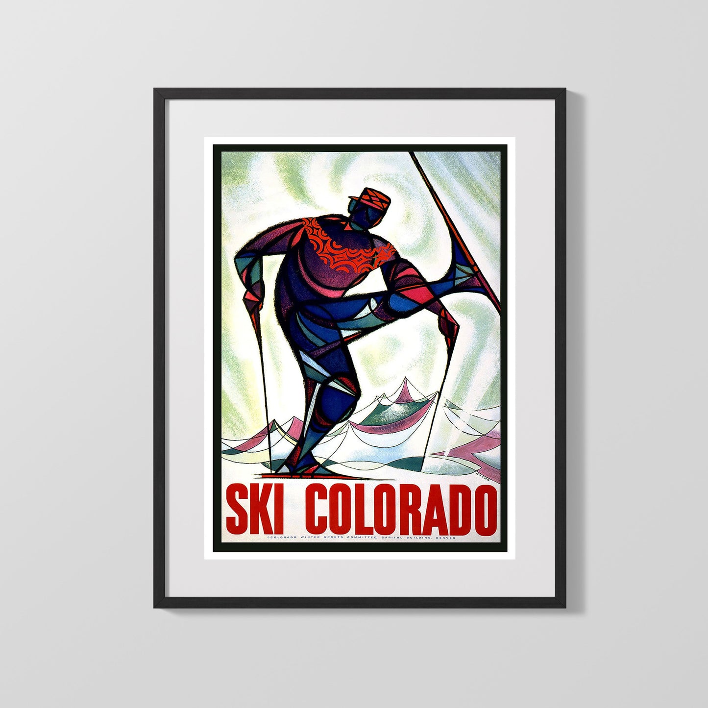 Classic Travel Poster - Colorado - Ski