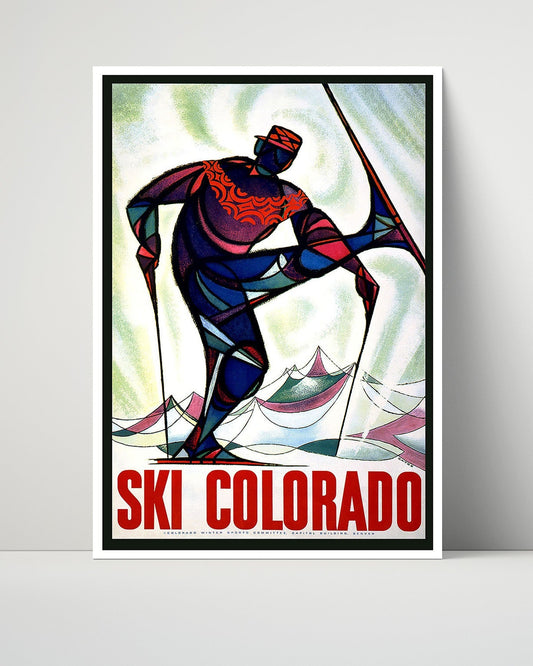 Classic Travel Unframed Poster -  Colorado - Ski