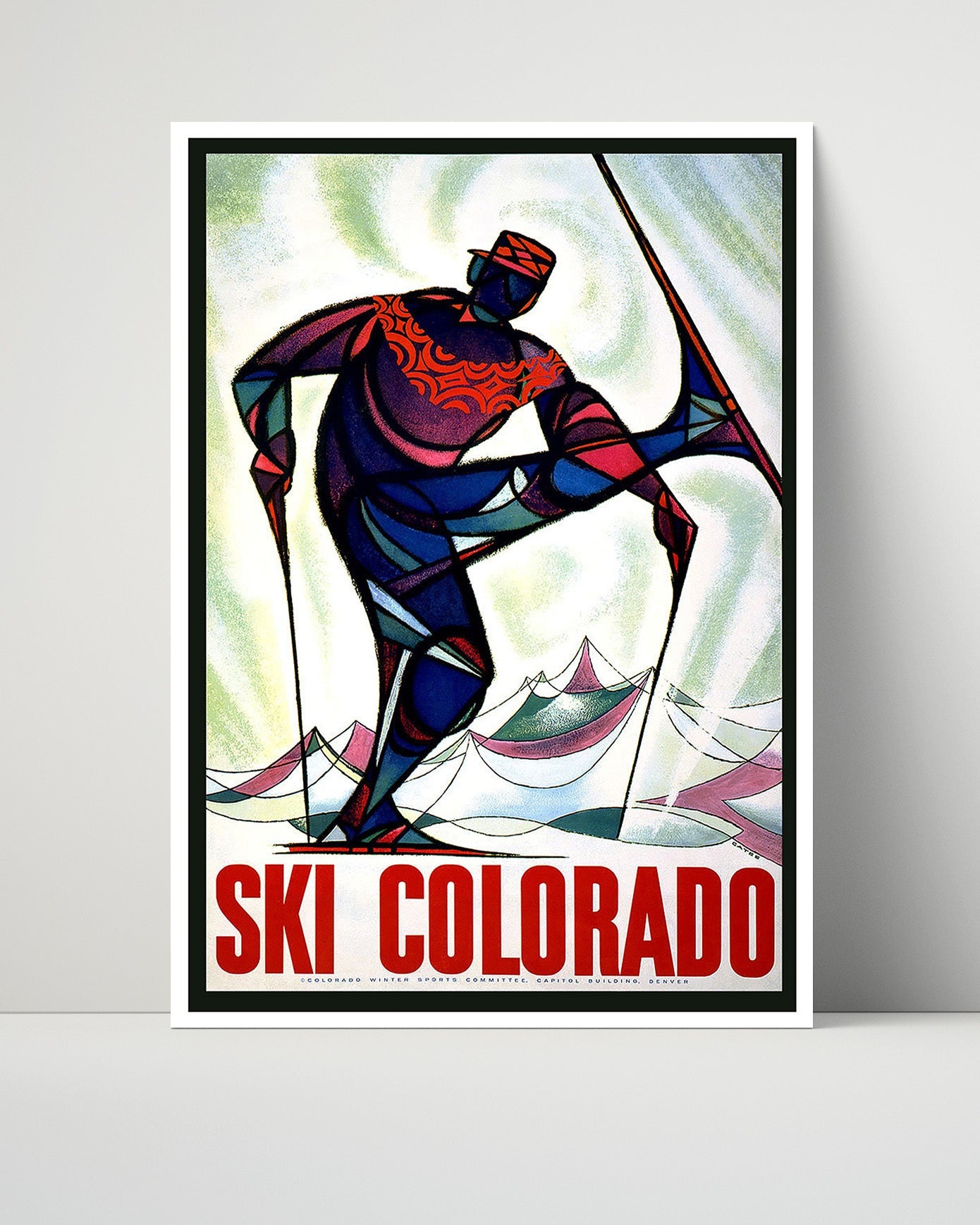 Classic Travel Poster - Colorado - Ski