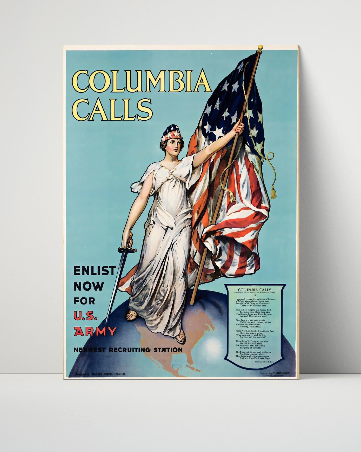 Classic Travel Unframed Poster -  Columbia - US Army Recruitment