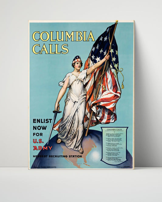 Classic Travel Unframed Poster -  Columbia - US Army Recruitment