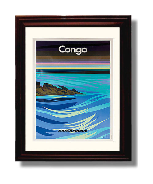 Congo Air Afrique travel poster wall art 8x10 Canvas