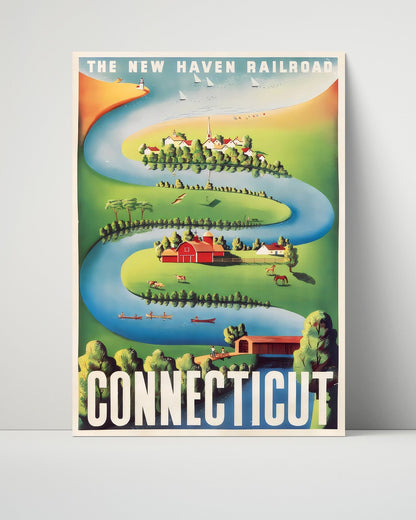 Classic Travel Unframed Poster -  Connecticut - New Haven Railroad