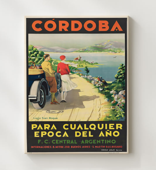 Cordoba Lago San Roque - Travel - 20x24 Canvas