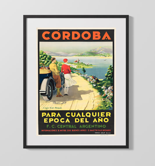 Cordoba Lago San Roque - Travel - 16x20 Gallery Frame