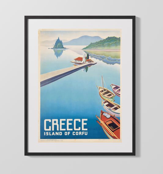 Corfu Greece - Travel - 16x20 Gallery Frame