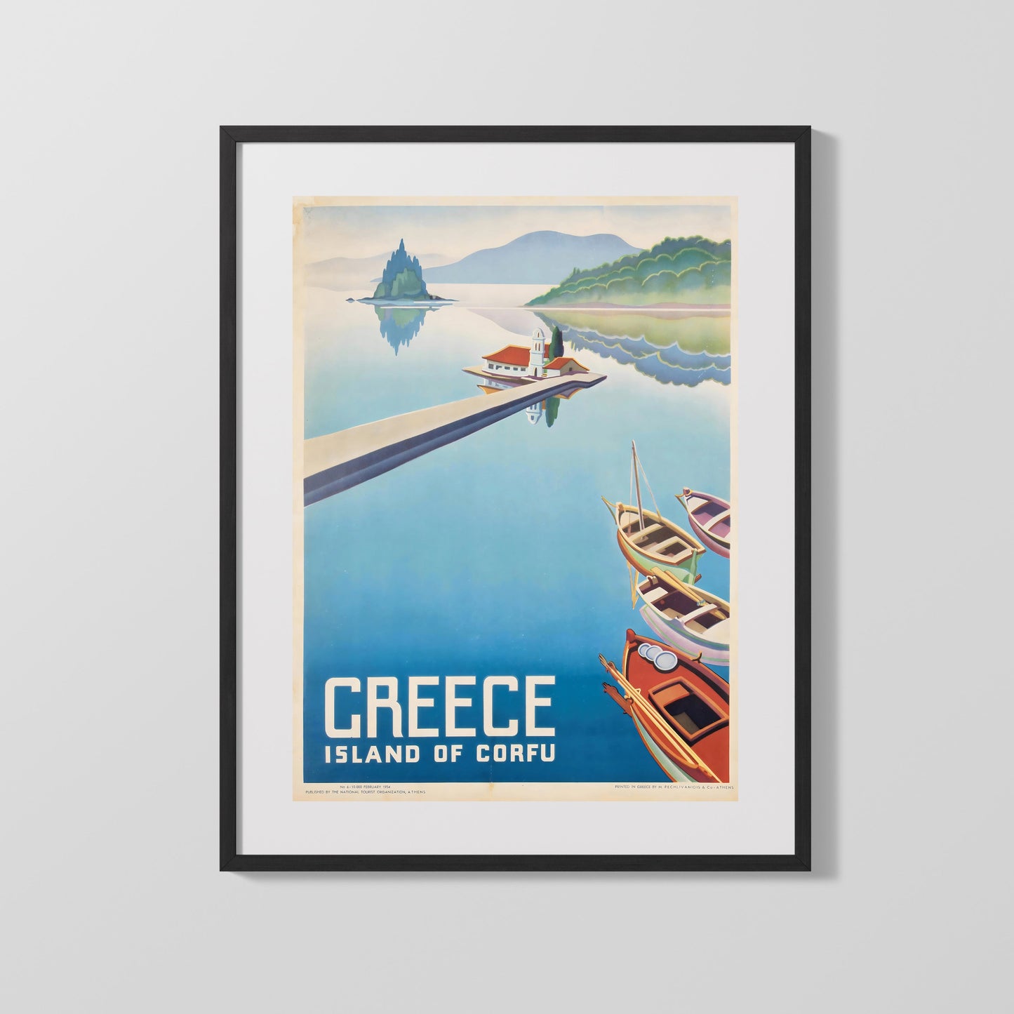 Classic Travel Poster - Corfu - Greece