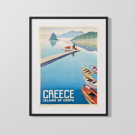 Classic Travel Poster - Corfu - Greece