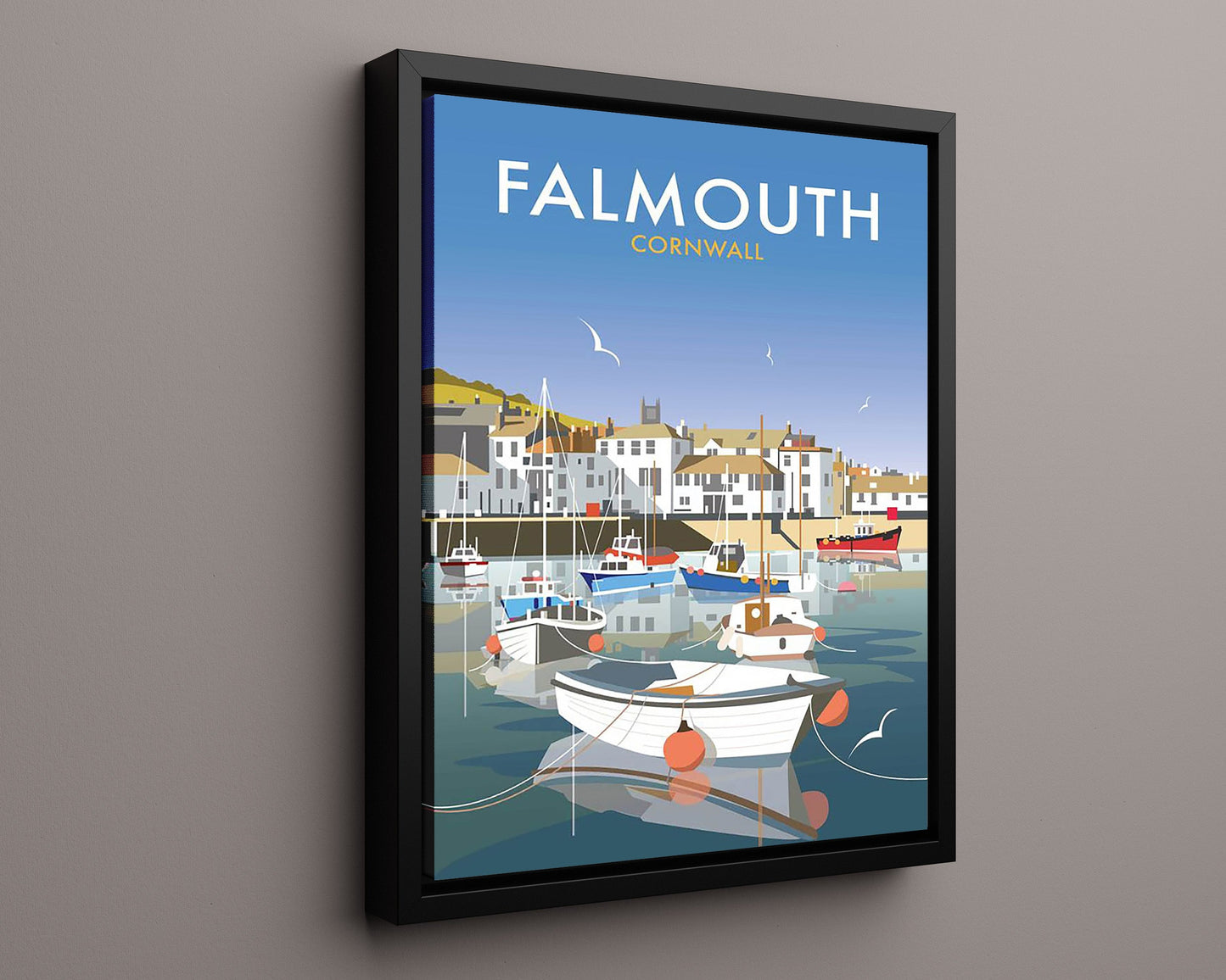 Classic Travel Poster - Cornwall - Falmouth
