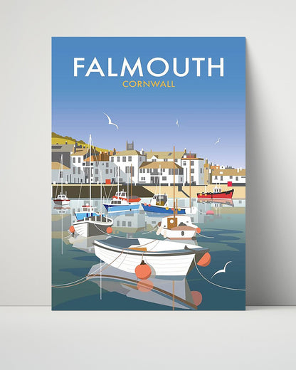 Classic Travel Unframed Poster -  Cornwall - Falmouth