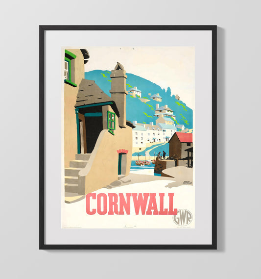 Cornwall GWR Railway - Travel - 16x20 Gallery Frame