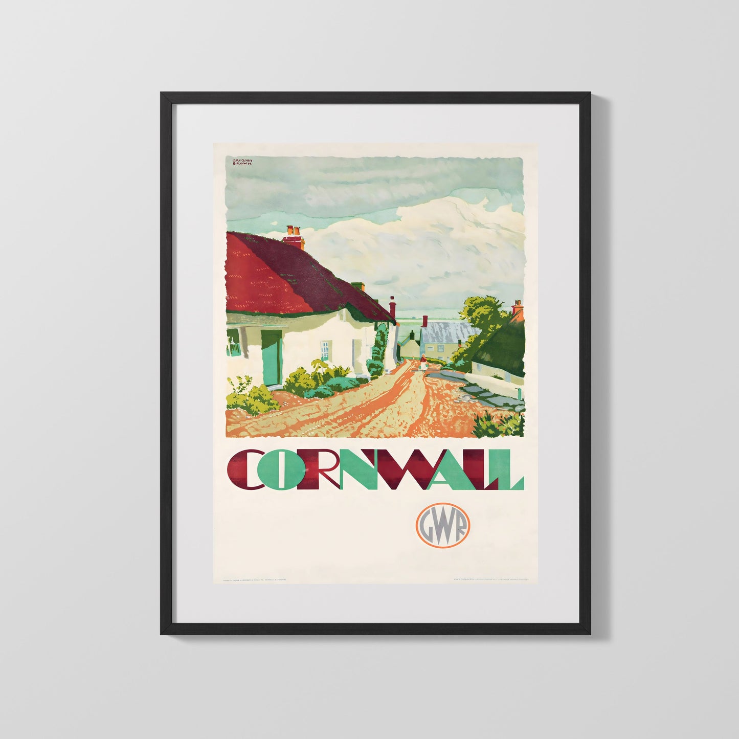 Classic Travel Poster - Cornwall - GWR Railway