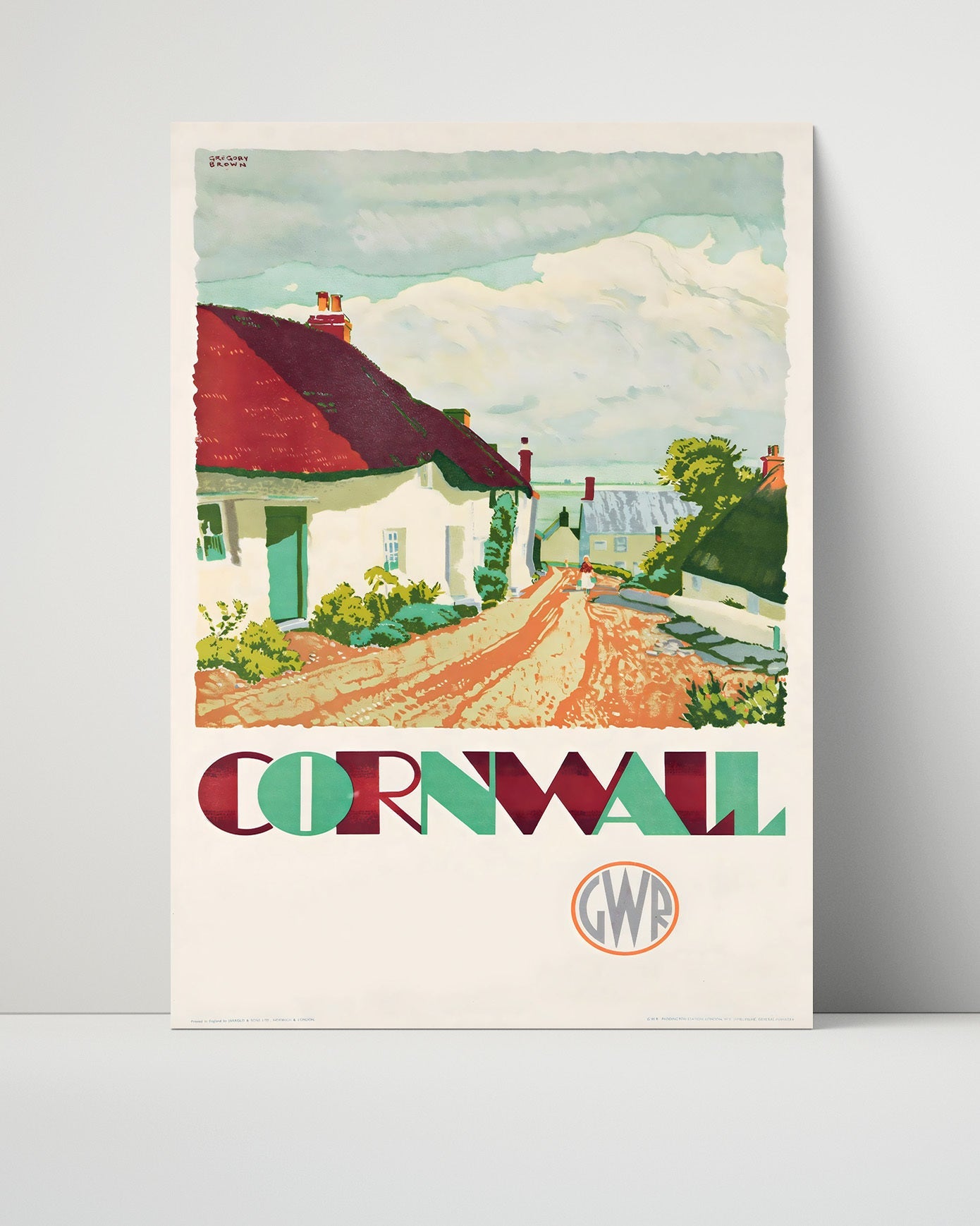 Classic Travel Poster - Cornwall - GWR Railway