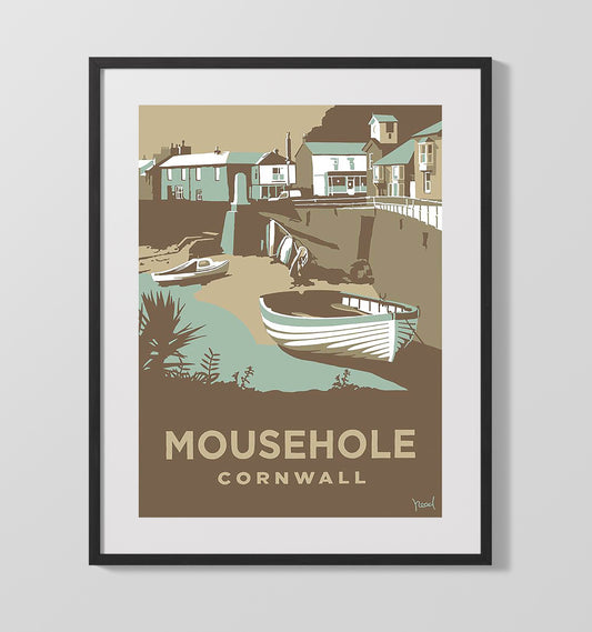 Cornwall Mousehole - Travel - 16x20 Gallery Frame