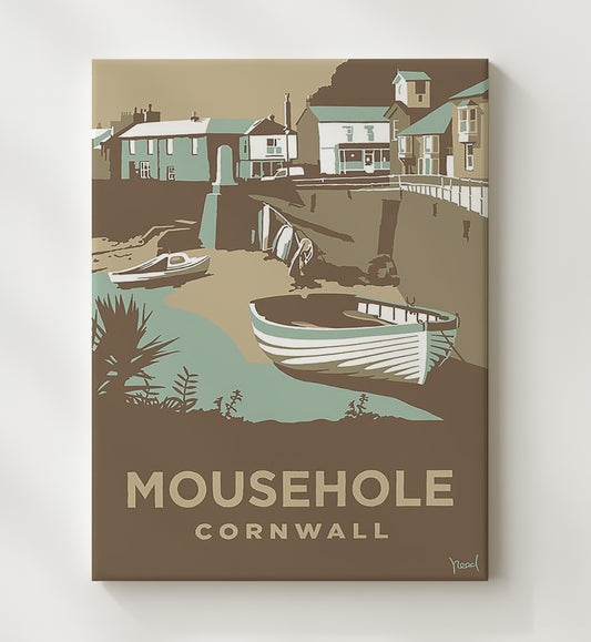 Cornwall Mousehole - Travel - 20x24 Canvas