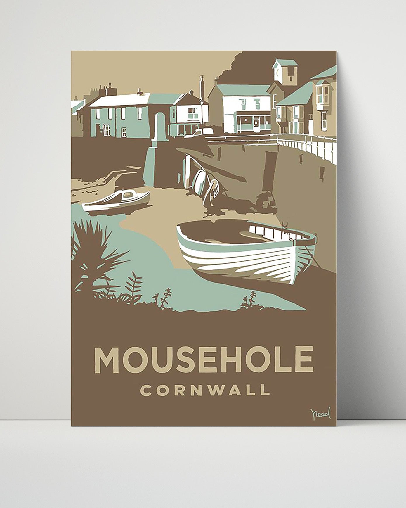 Classic Travel Poster - Cornwall - Mousehole