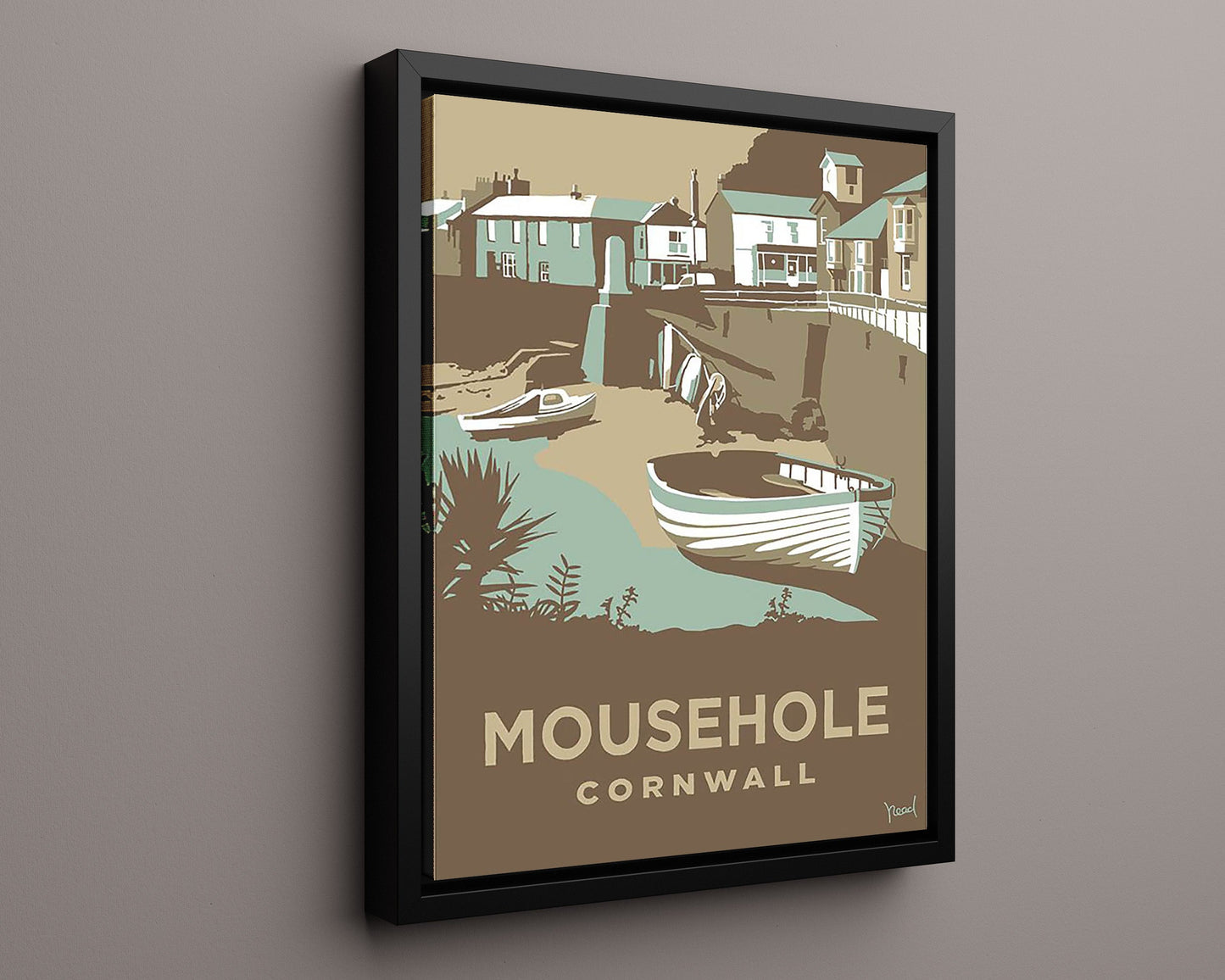 Classic Travel Poster - Cornwall - Mousehole