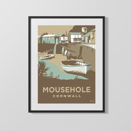 Classic Travel Poster - Cornwall - Mousehole