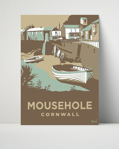 Classic Travel Unframed Poster -  Cornwall - Mousehole