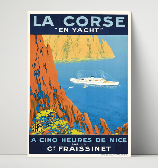 Corsica La Corse Yacht - Travel - 16x20 Unframed Print