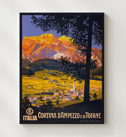 Cortina d Ampezzo Le Tofane - Travel - 20x24 Canvas