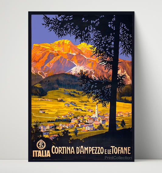 Cortina d Ampezzo Le Tofane - Travel - 16x20 Unframed Print