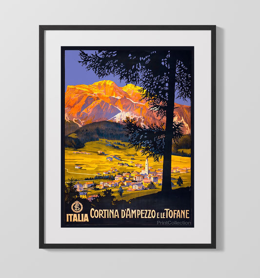 Cortina d Ampezzo Le Tofane - Travel - 16x20 Gallery Frame
