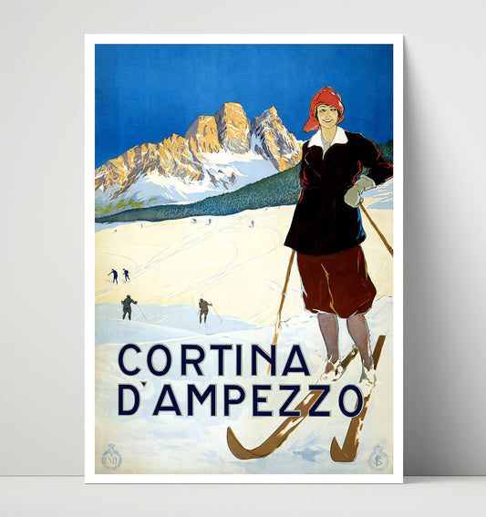 Cortina d Ampezzo Ski - Travel - 16x20 Unframed Print