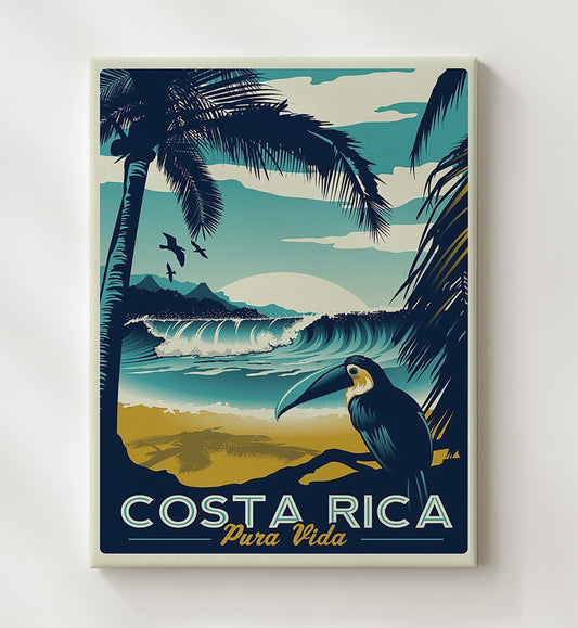 Costa Rica Pura Vida - Travel - 20x24 Canvas