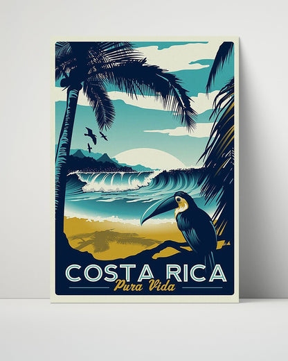 Classic Travel Unframed Poster -  Costa Rica - Pura Vida