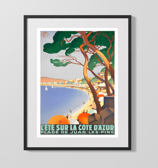 Cote d Azur Juan les Pins - Travel - 16x20 Gallery Frame