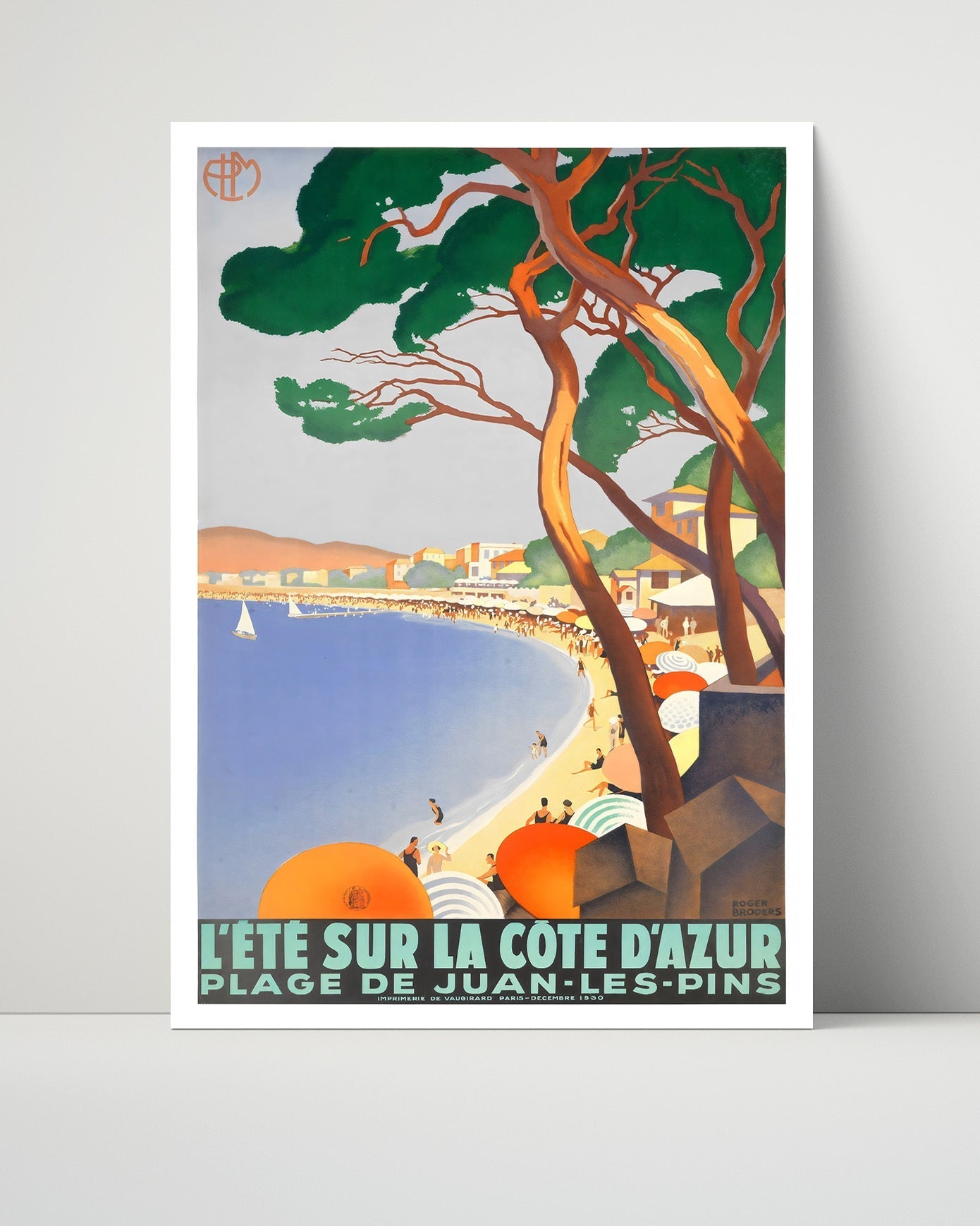 Classic Travel Unframed Poster -  Cote dAzur - Juan-les-Pins