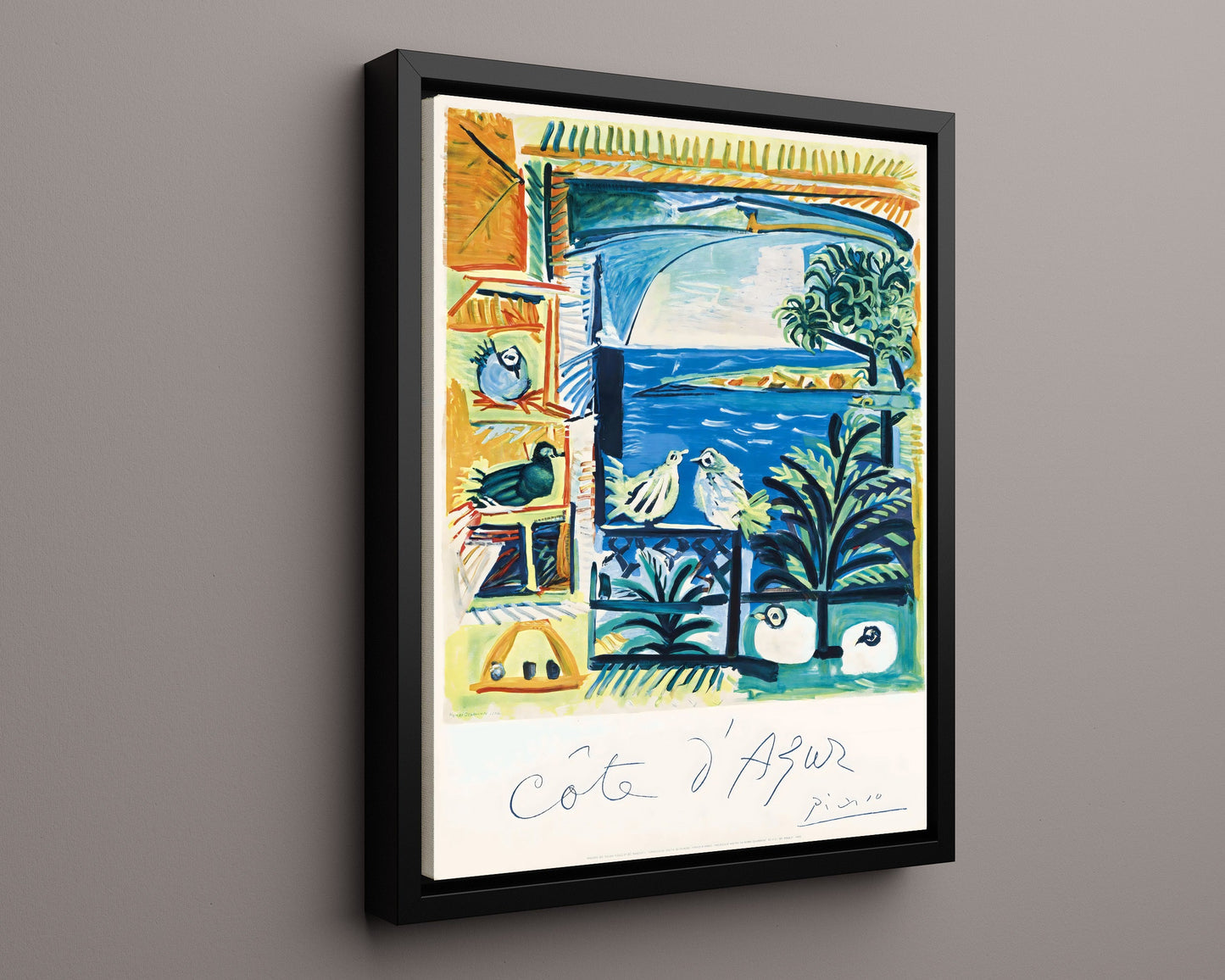 Classic Travel Poster - Cote dAzur - Picasso Design