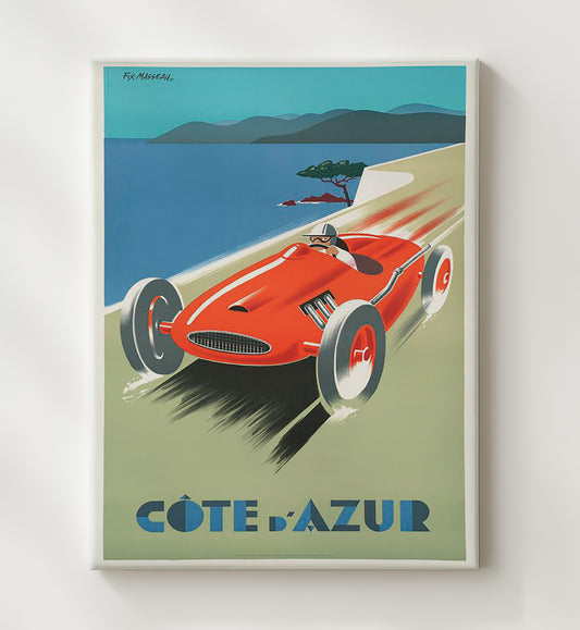 Cote d Azur Racing - Travel - 20x24 Canvas