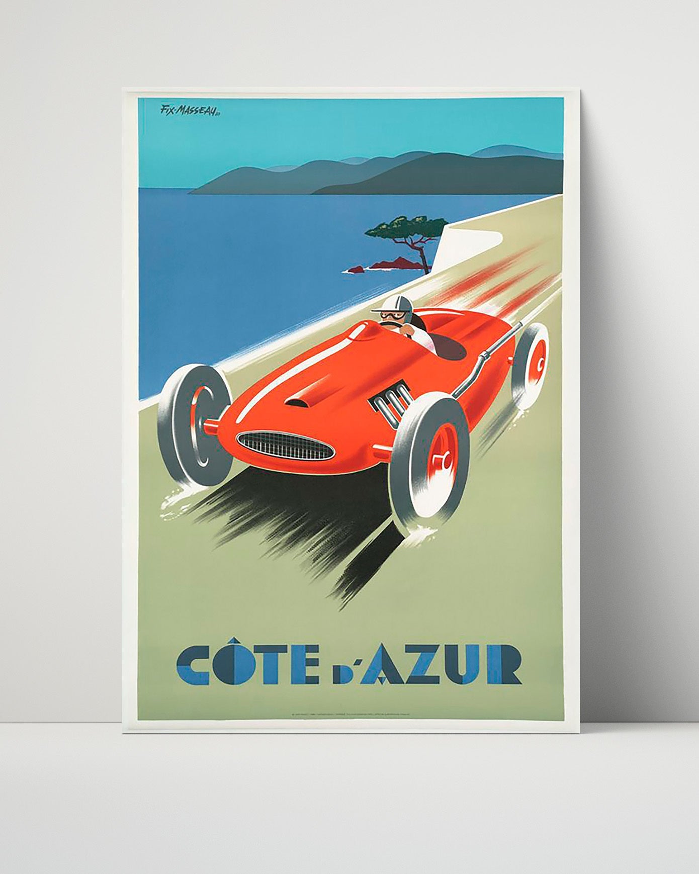 Classic Travel Poster - Cote dAzur - Racing