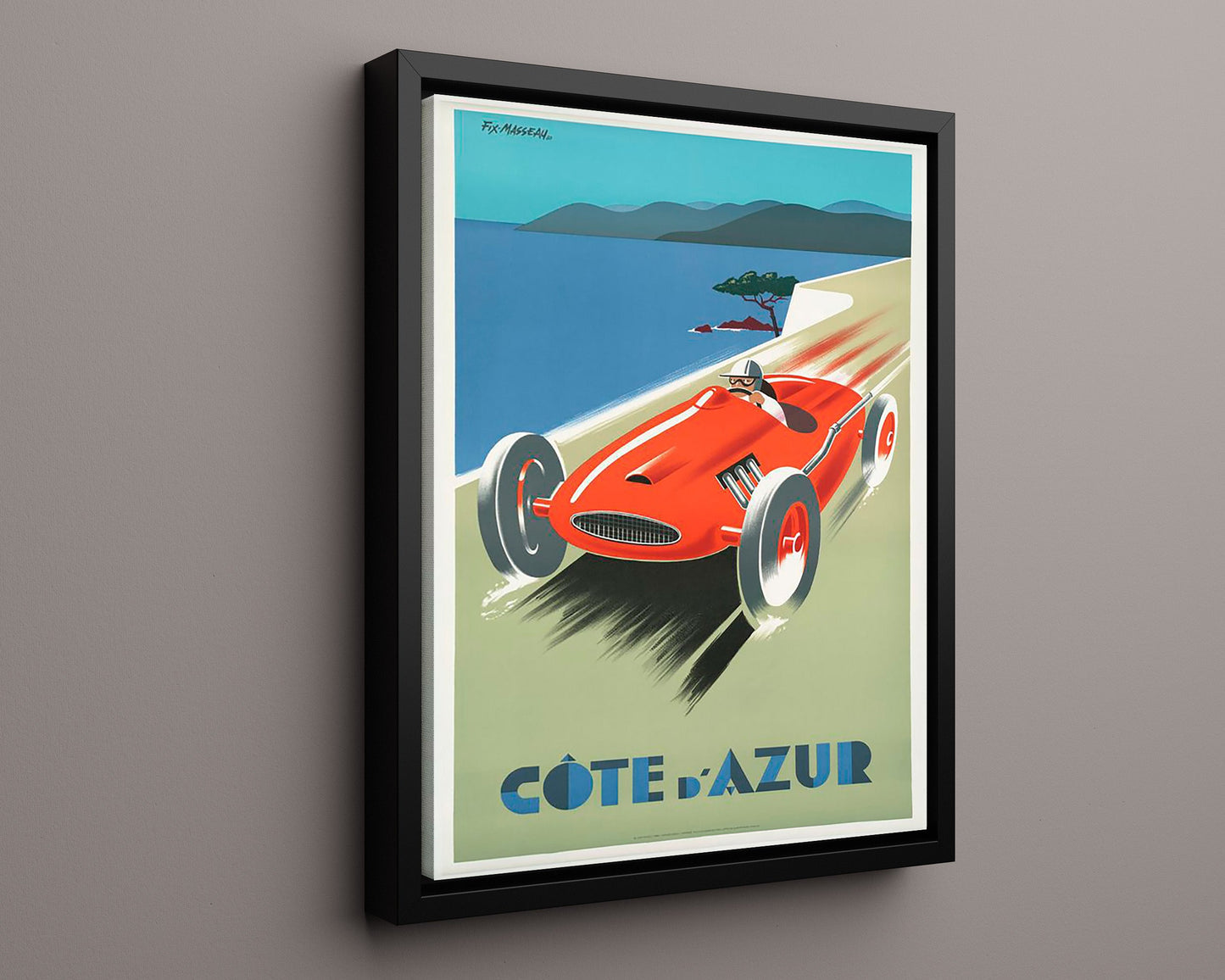 Classic Travel Poster - Cote dAzur - Racing
