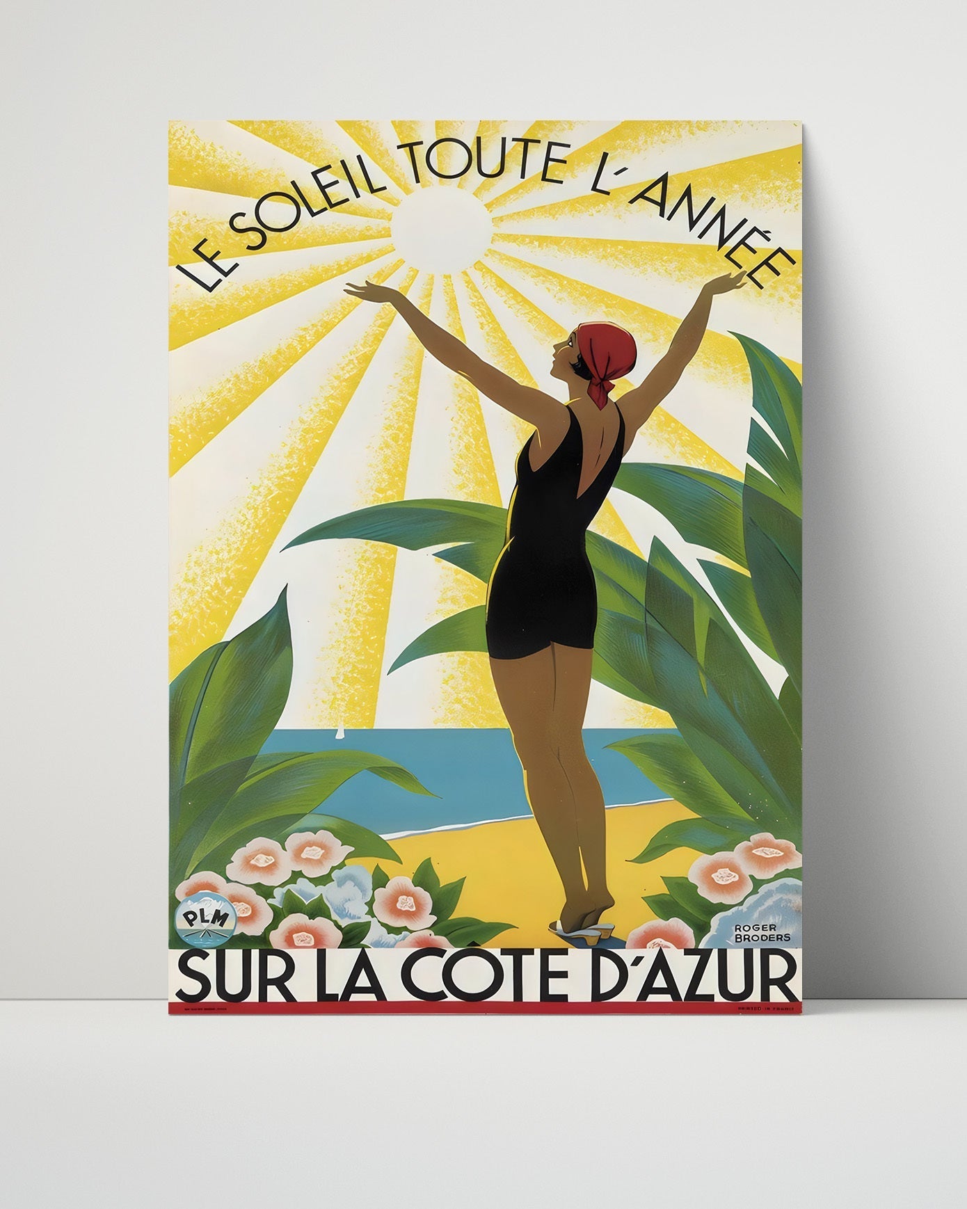Classic Travel Unframed Poster -  Cote dAzur - Sun All Year