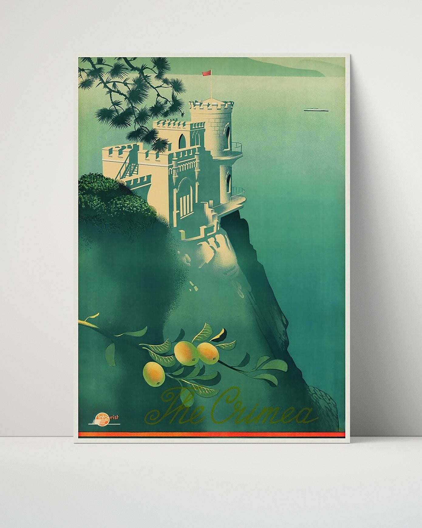 Classic Travel Poster - Crimea - Seaside Castle