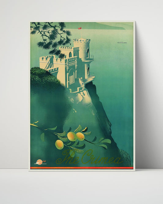 Classic Travel Unframed Poster -  Crimea - Seaside Castle