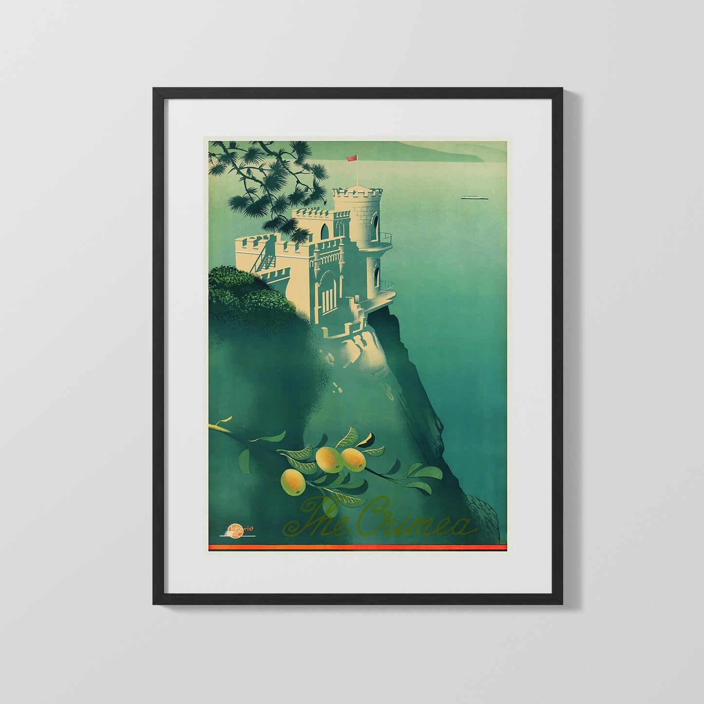 Classic Travel Poster - Crimea - Seaside Castle