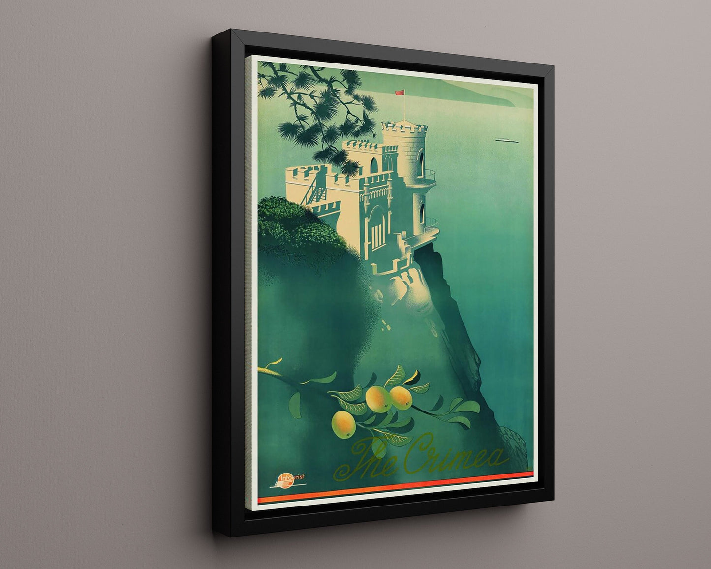 Classic Travel Poster - Crimea - Seaside Castle