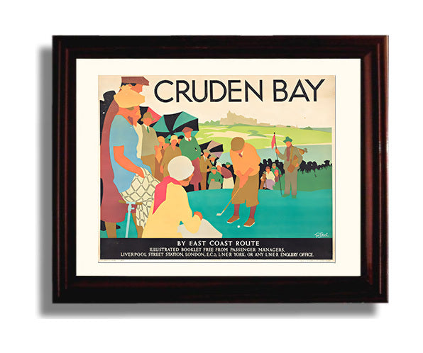 Classic Travel Poster - Cruden Bay - Golf