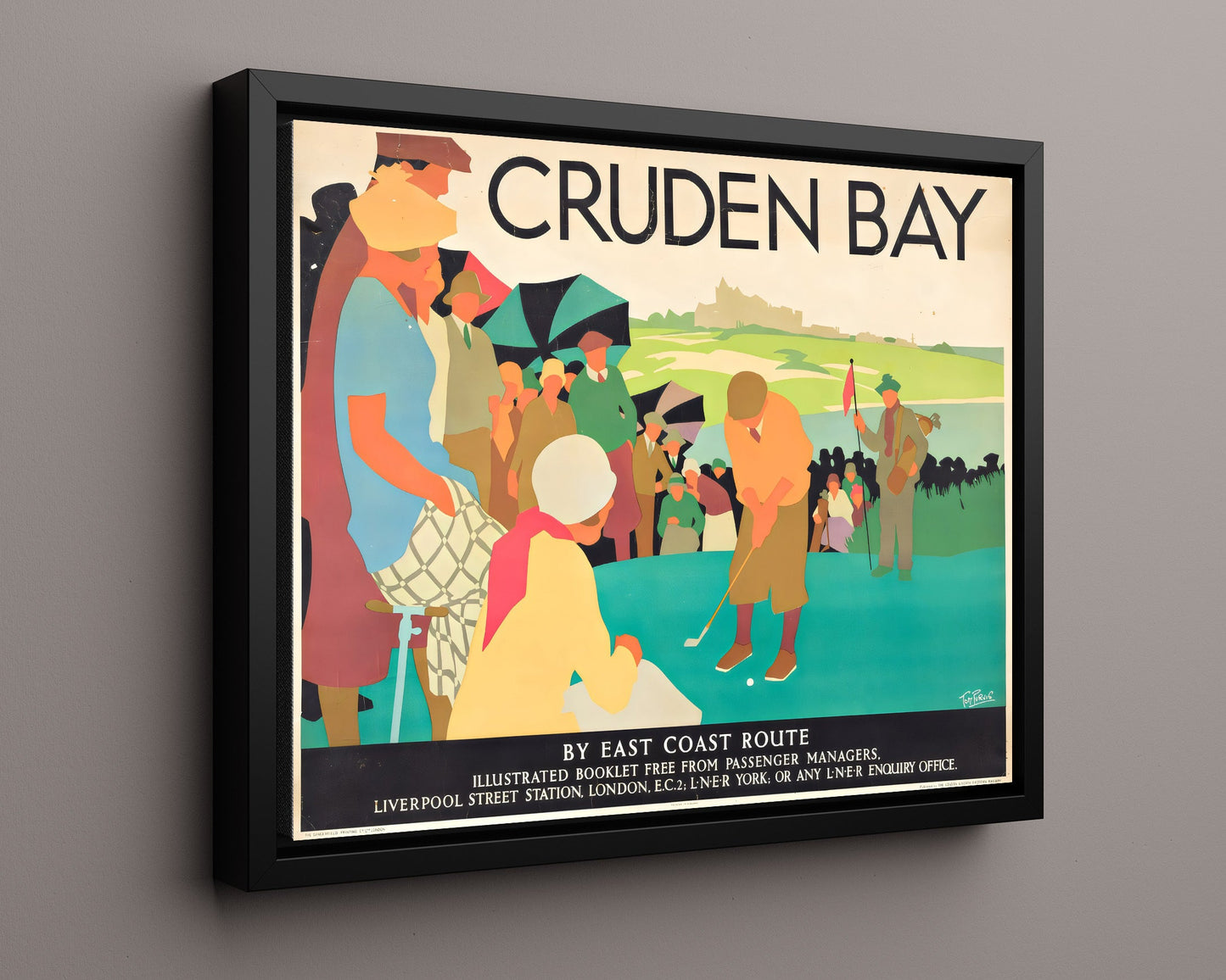 Classic Travel Poster - Cruden Bay - Golf